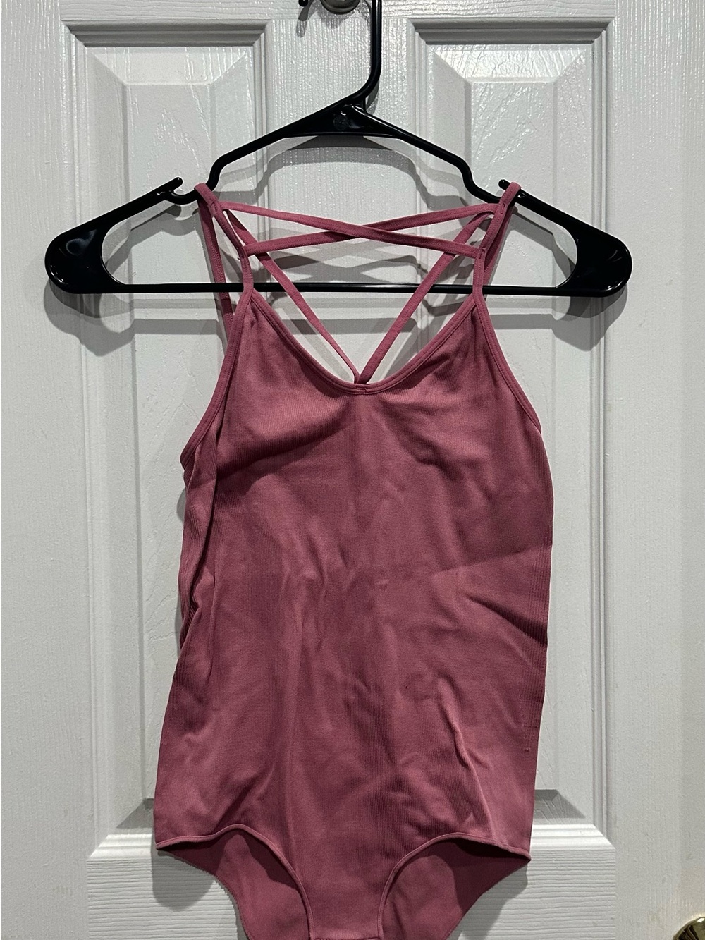 flirtitude Mauve Strappy Camisole Bodysuit